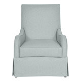 Zoe Cotton Swivel Slipcovered Armchair