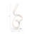 Decorative Object - Resin & Acrylic - Modern Sculptural Design - 27" Tall - White Finish - Glam & Contemporary Home Accent for Living Room, Bedroom, or Office