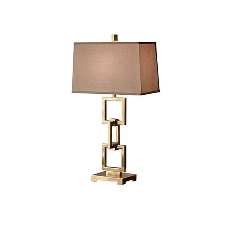 Antique Brass Square Link Lamp (3 Way – 150W)