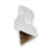 Modern Stoneware Ceramic Vase with Stacked Geometric Triangle Form and Sculptural Silhouette for Contemporary Decorative Accent Display-1382289975