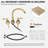 2-Handle High Arc Widespread Roman Tub Faucet-101503078
