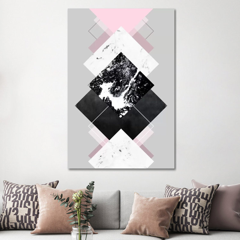 Geometric Textures VII by Mareike Böhmer - Wrapped Canvas Print