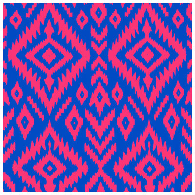 Coussins décoratifs double face en ikat bleu