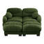 Canapé modulaire plissé en chenille avec confort ergonomique-21443422-21443423