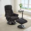 Fauteuil inclinable de massage en chenille avec repose-pieds en tissu-486271554-494235192