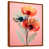 Toile avec cadre flottant brun