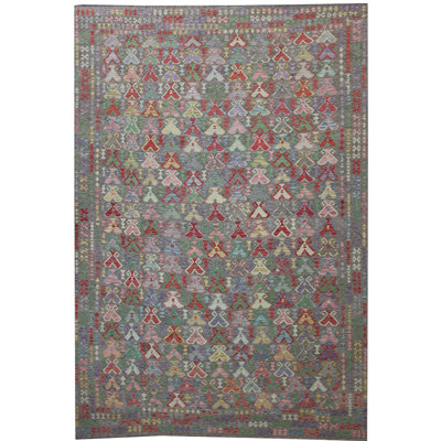 Cullins Ikat Hand Woven 305cm X 447cm Area Rug