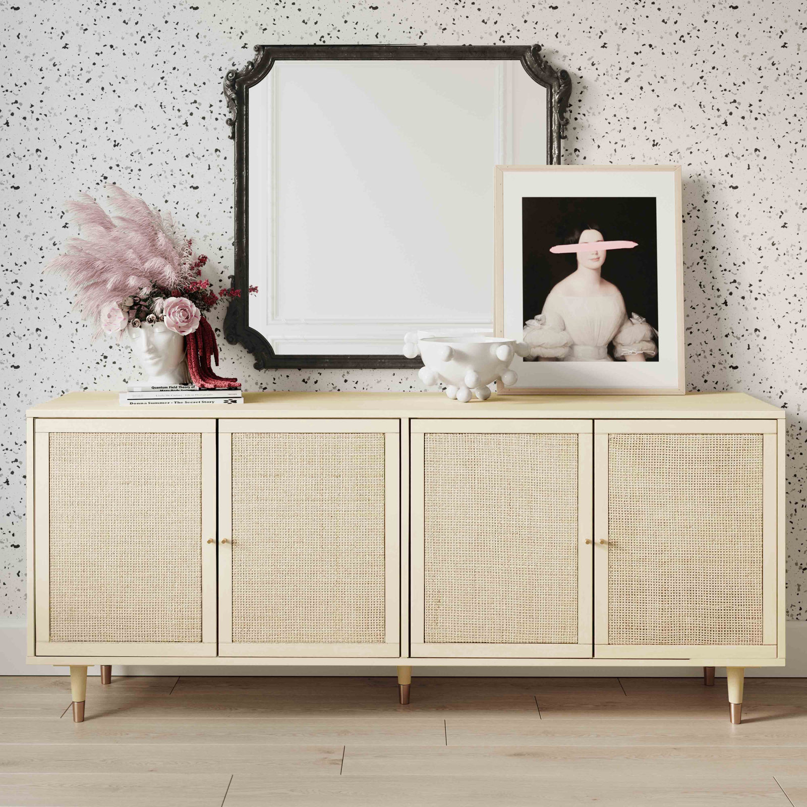 Tawny Acacia Sideboard, Buttermilk