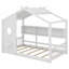 Lit sur pied avec toit et tablette de rangement-1237816695