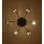 Luminaire suspendu en bronze intemporel à 6 lumières Tracylynn