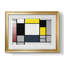Composition avec grand avion rouge, jaune, noir, gris et bleu - Piet Mondrian - reproduction encadrée avec passe-partout et verre - 1921-422109195-422111192-422111224