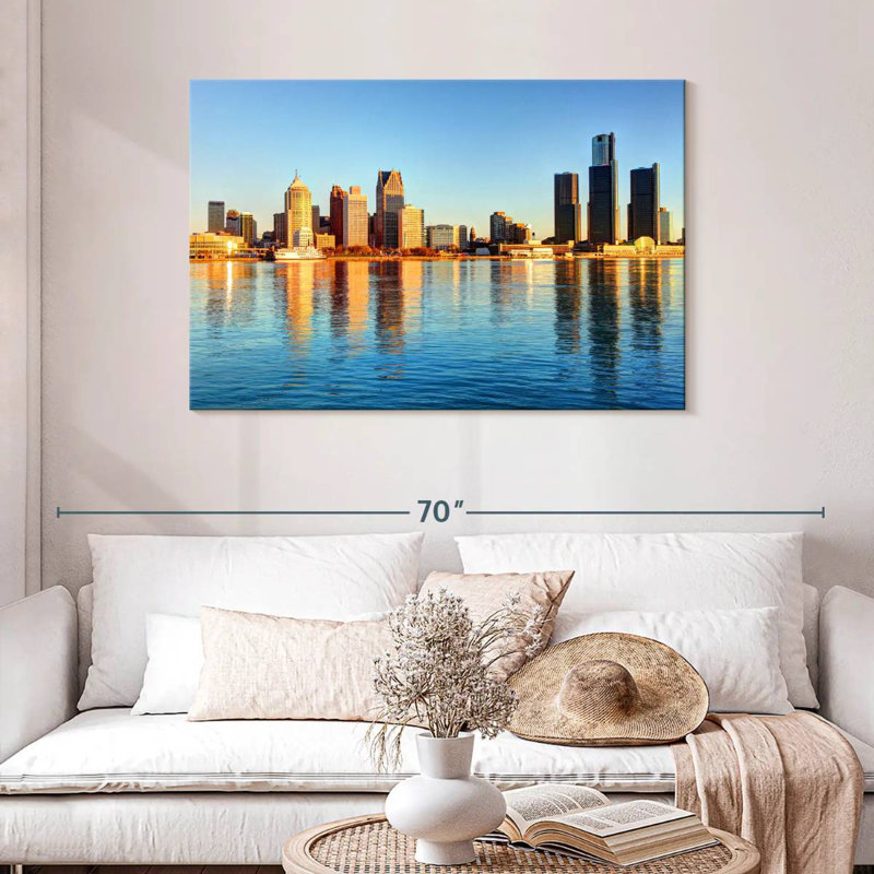 Ravi, Détroit, front de mer, horizon, H 30 po x l 45 po