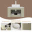 Meuble-lavabo flottant - vasque en céramique blanche, plateau en marbre et armoire à rayures 3D, sans robinet-166730117-166730118