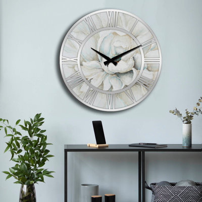 Elegant Decorative Wall Clock, 19.7 inches Diameter | 100% MDF, Thickness: 0.2 inches | Stylish Minimalist Design for Home & Office Decor | Perfect for Living Room, Bedroom, and Kitchen Spaces