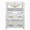 Ensemble de meuble-lavabo simple 24 po avec lavabo en céramique, ensemble de meuble-lavabo autoportant avec 3 tiroirs, cadre en bois massif, blanc