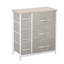 Unité de rangement à 7 tiroirs avec tiroirs et bacs en tissu avec structure en métal pour la chambre à coucher