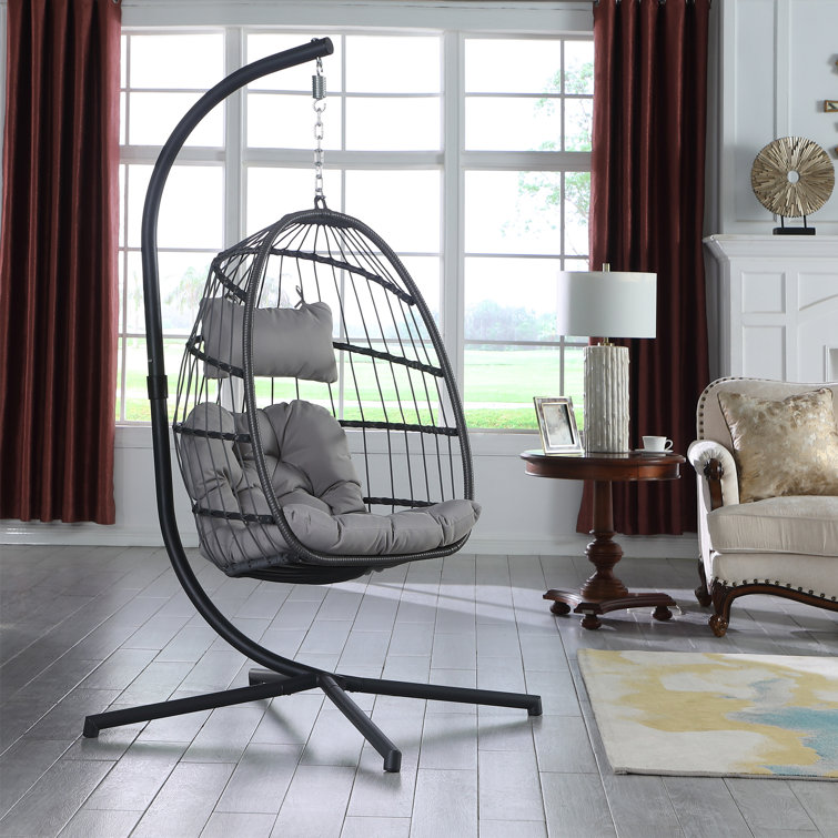 wayfair hanging egg chair