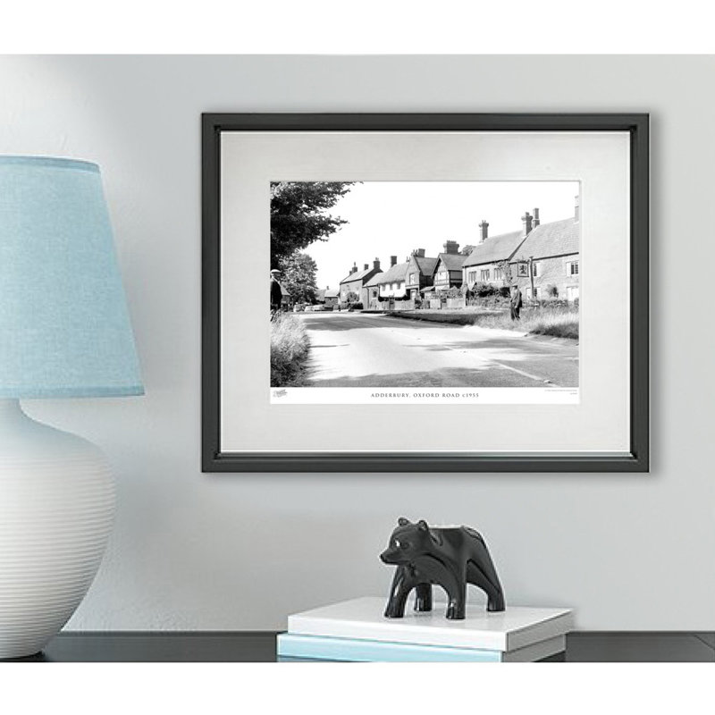 Adderbury, Oxford Road C1955 by Francis Frith - Single Picture Frame Print, 28cm H x 36cm W x 2.3cm D