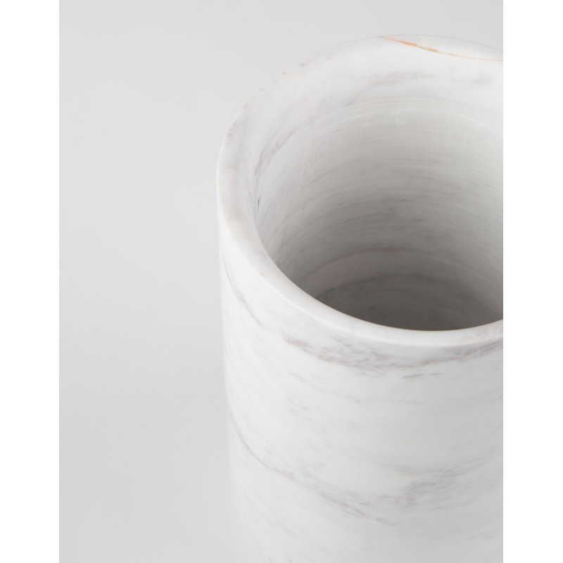 Fajen Stoneware Table Vase, White
