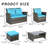 6 Piece Wicker Patio Furniture Sets With Ottoman & Tempered Glass Coffee Table-2144667787