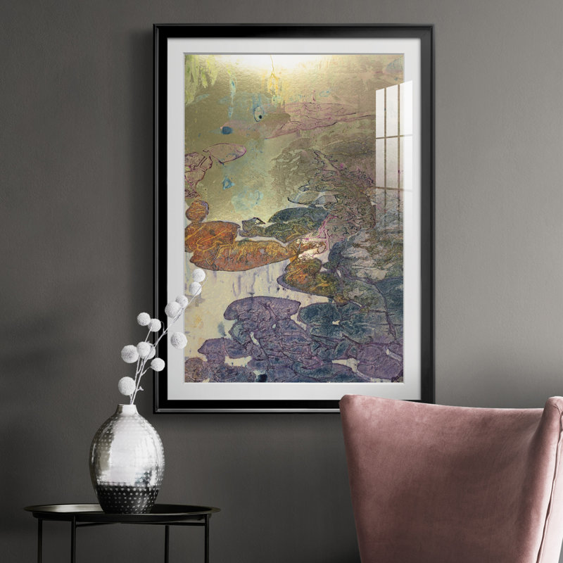 Paysage de Monet III - reproduction de cadre photo, H 42,5 po x l 30,5 po x P 1 po, Cadre noir