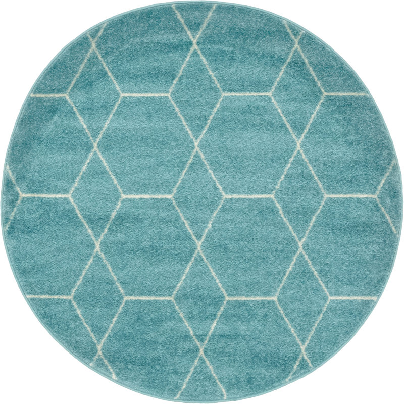 Debrodie Geometric Indoor Rug, Round 4'1"