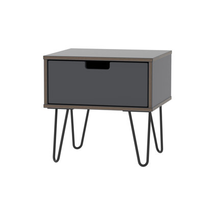 Fully Assembled Fairbury 1 Drawer Bedside Table
