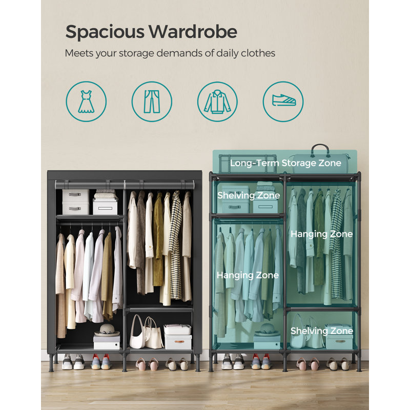 Gunesh 165cm Portable Wardrobe