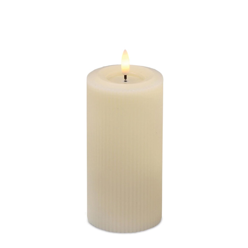 Bougie DEL FIA Wick (ensemble de 2), P 3 po x H 6 po