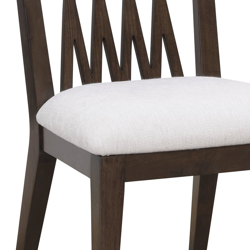 Chaise d'appoint à dossier en bois Herrick Reinaldo