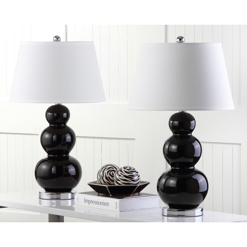 Ensemble de lampes de table Dearious, Noir
