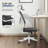 Desk and Chair Rotable Chair with Wheels Retro Style Table with Storage-1657123569