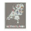 «Kid's Map of Pays-Bas», estampe numérique, conception de Carla Daly-606092247-606092243