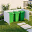 Panneaux de clôture d'intimité polaire Aurora 92 po x 45 po, écran d'intimité et boîtier de poubelle, clôture en PVC résistant aux intempéries pour climatiseur, équipement de piscine, jardin, assemblage facile (2 panneaux)
