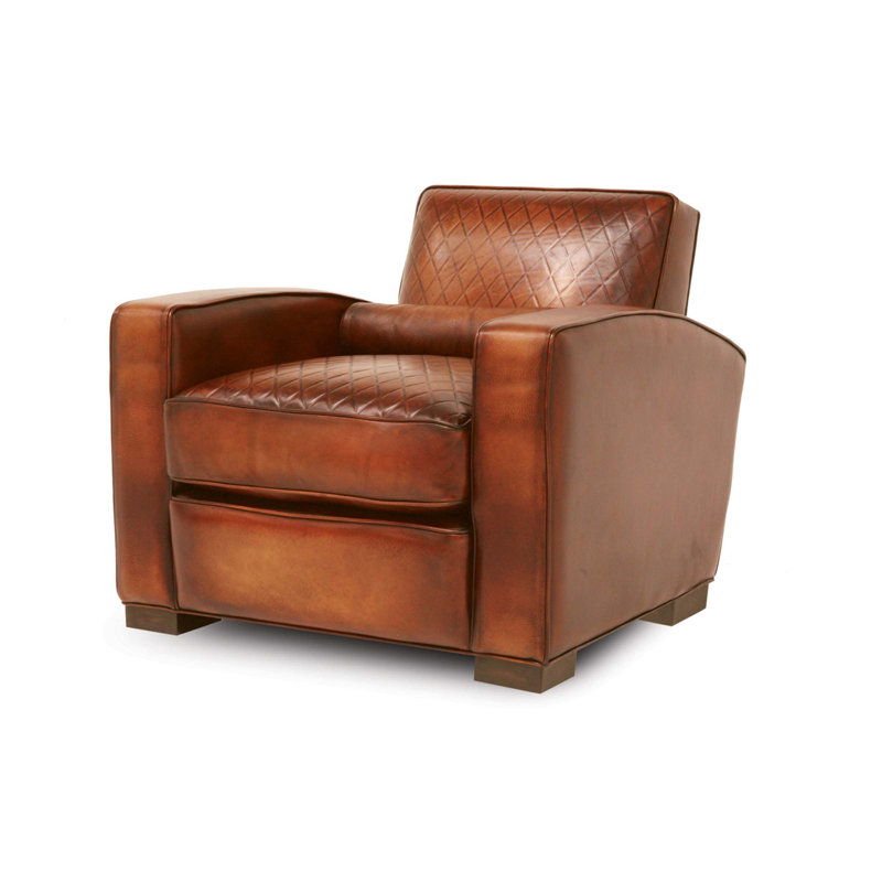 Berlin Leather Club Chair, Saddle (Maestro Artisano), Espresso