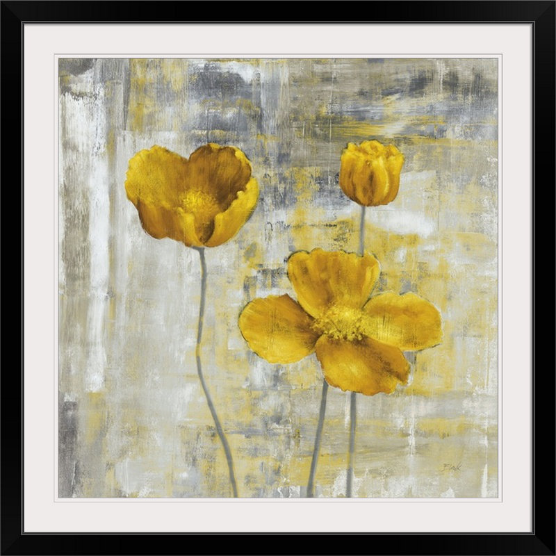 Yellow Flowers Yellow Flowers II by Carol Black Print