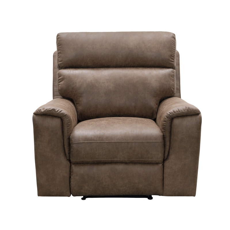 Nobleboro Upholstered Recliner, Camel Polyester
