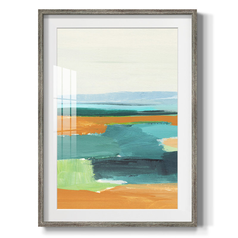 Shifting III, reproduction encadrée, Blanc, Papier encadré argent vieilli