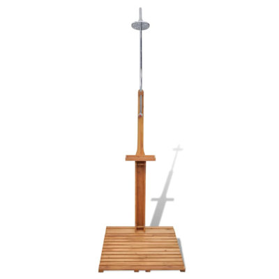 Support de douche de camping en bois massif en sapin massif