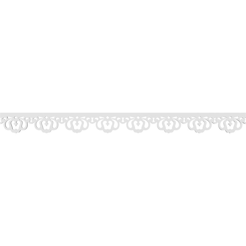 Garniture de couloir en PVC de qualité architecturale Monroe, H 4 po x L 48 po x P 0,63 po