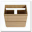 Armoire de salle de bain autoportante moderne avec deux tiroirs faciles à assembler-123995947