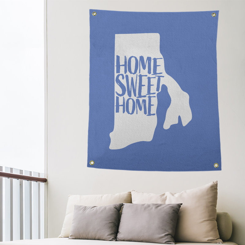 Tapisserie murale island rhode pour îlot home, H 36 po x l 26 po, Bleu