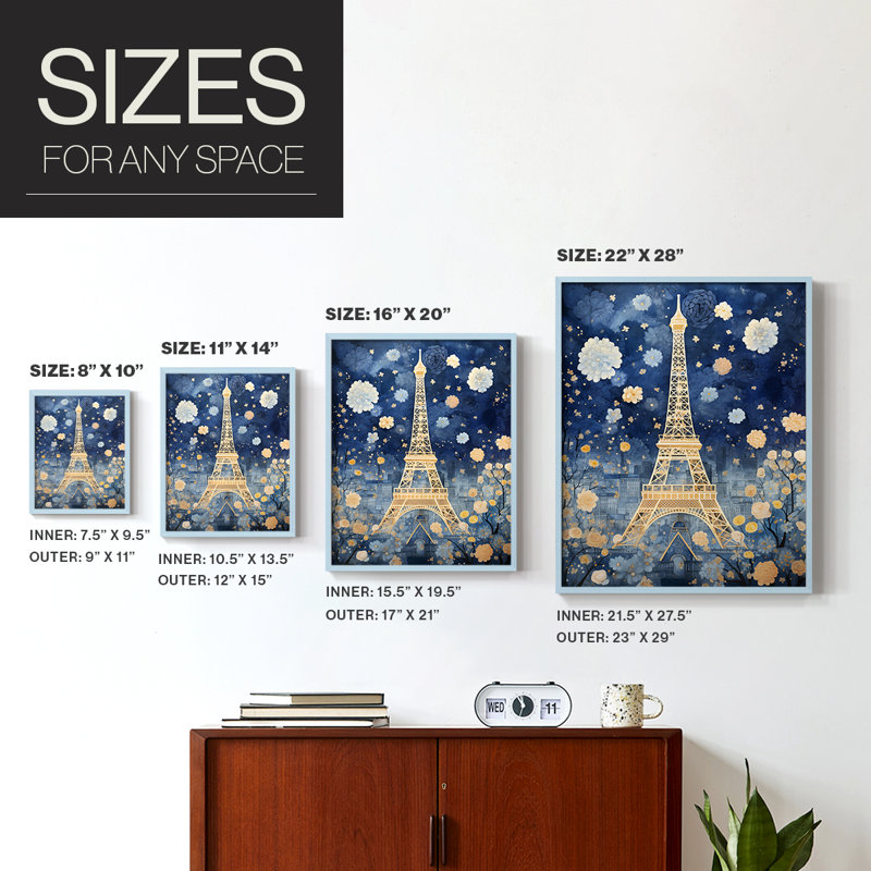LANDSCAPES Series CECXI, reproduction encadrée - bois massif, H 30 po x l 24 po, Blue