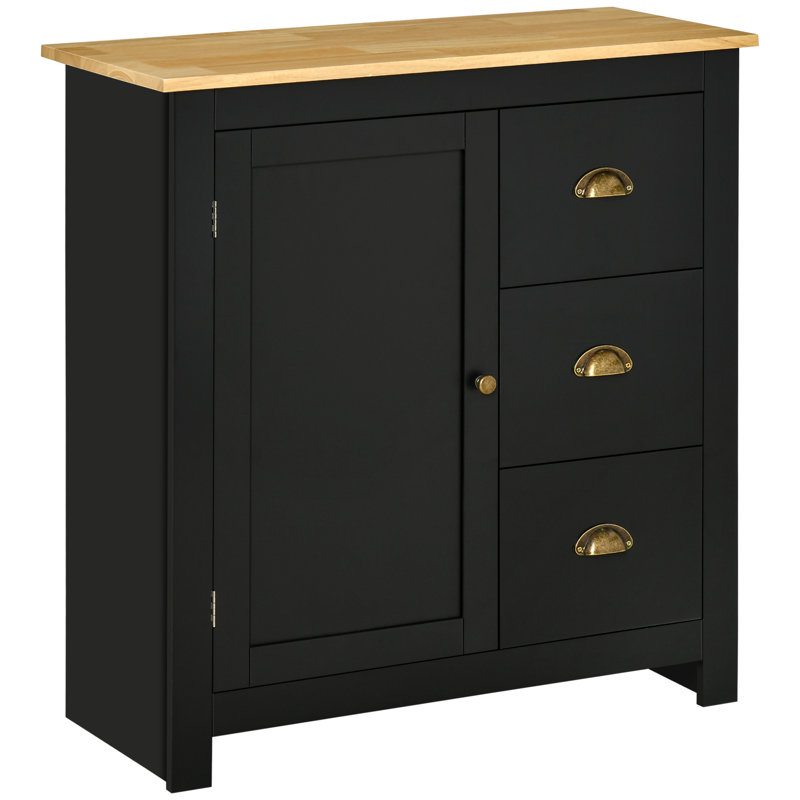 Armoire d'appoint 32 po de hauteur à 1 porte, Noir