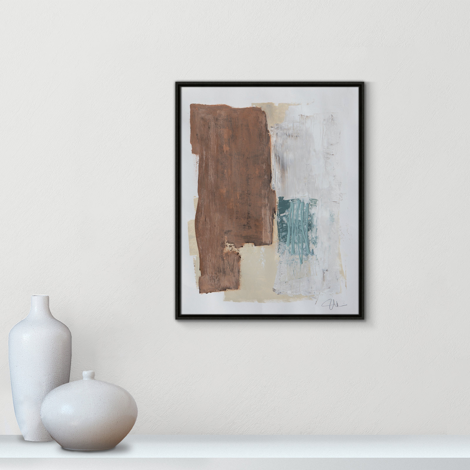 Together We Work I Print, Espresso Framed, 29.5'' H x 23.5'' W x 2'' D
