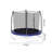 8' Round Backyard Trampoline with Safety Enclosure-69778194