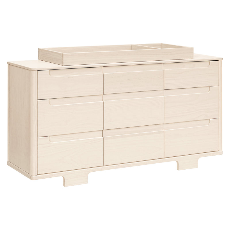 Yuzu 9-Drawer Dresser, Assembled, Washed Natural