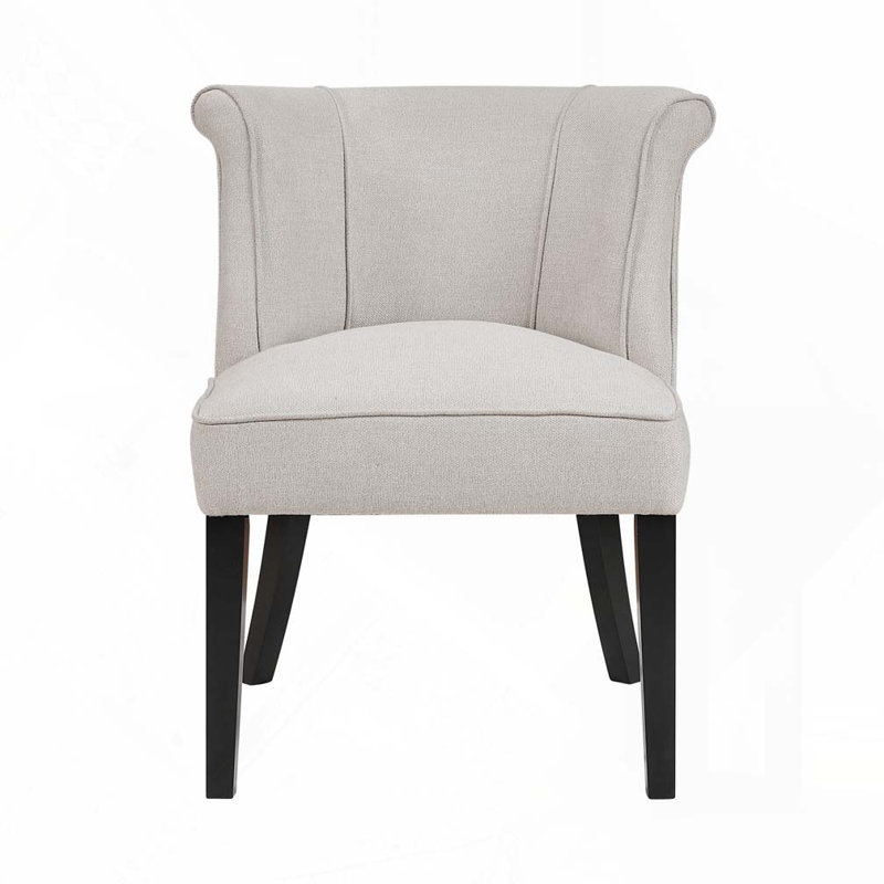 Chaise d'appoint en tissu, Beige