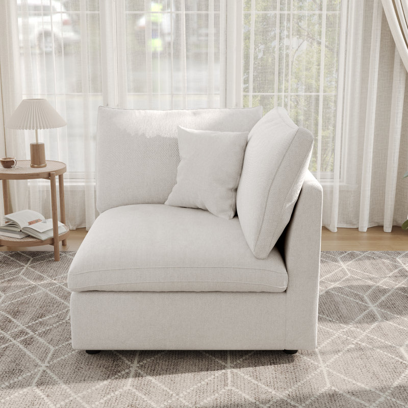 Fauteuil de chambre Kyna, Blanc