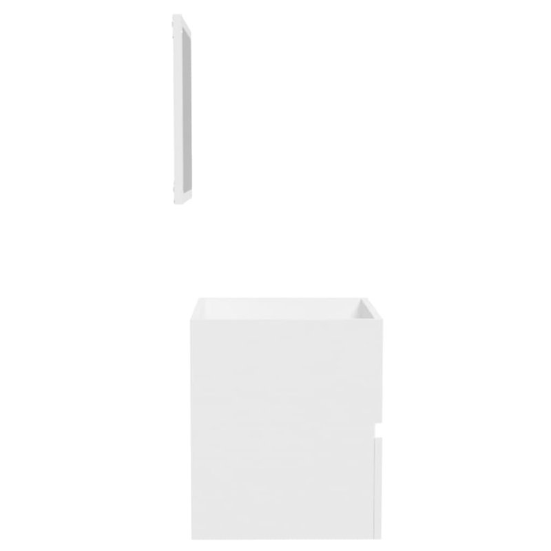 Jiovani 40cm Single Bathroom Vanity Base Only in Brown, White
